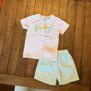 Stitchy Fish Seal Pals White and Green Matching Set